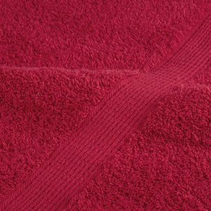 vidaXL Premium-Saunatücher SOLUND 4 Stk. Rot 80x200 cm 600 g/m²