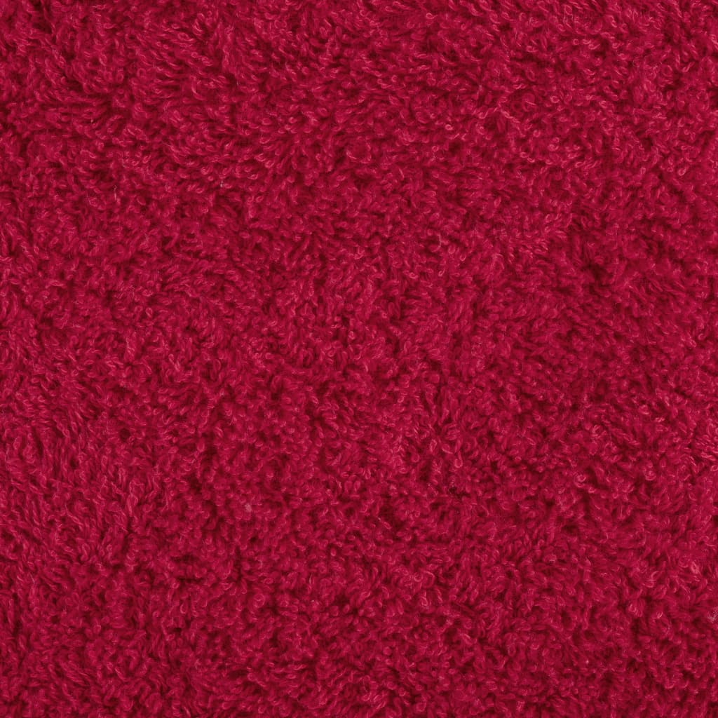 vidaXL Premium-Saunatücher SOLUND 10 Stk. Rot 80x200 cm 600 g/m²