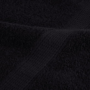 vidaXL Premium-Saunatücher SOLUND 2 Stk. Schwarz 80x200 cm 600 g/m²