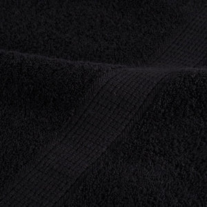 vidaXL Premium-Handtücher SOLUND 10 Stk. Schwarz 100x200 cm 600 g/m²