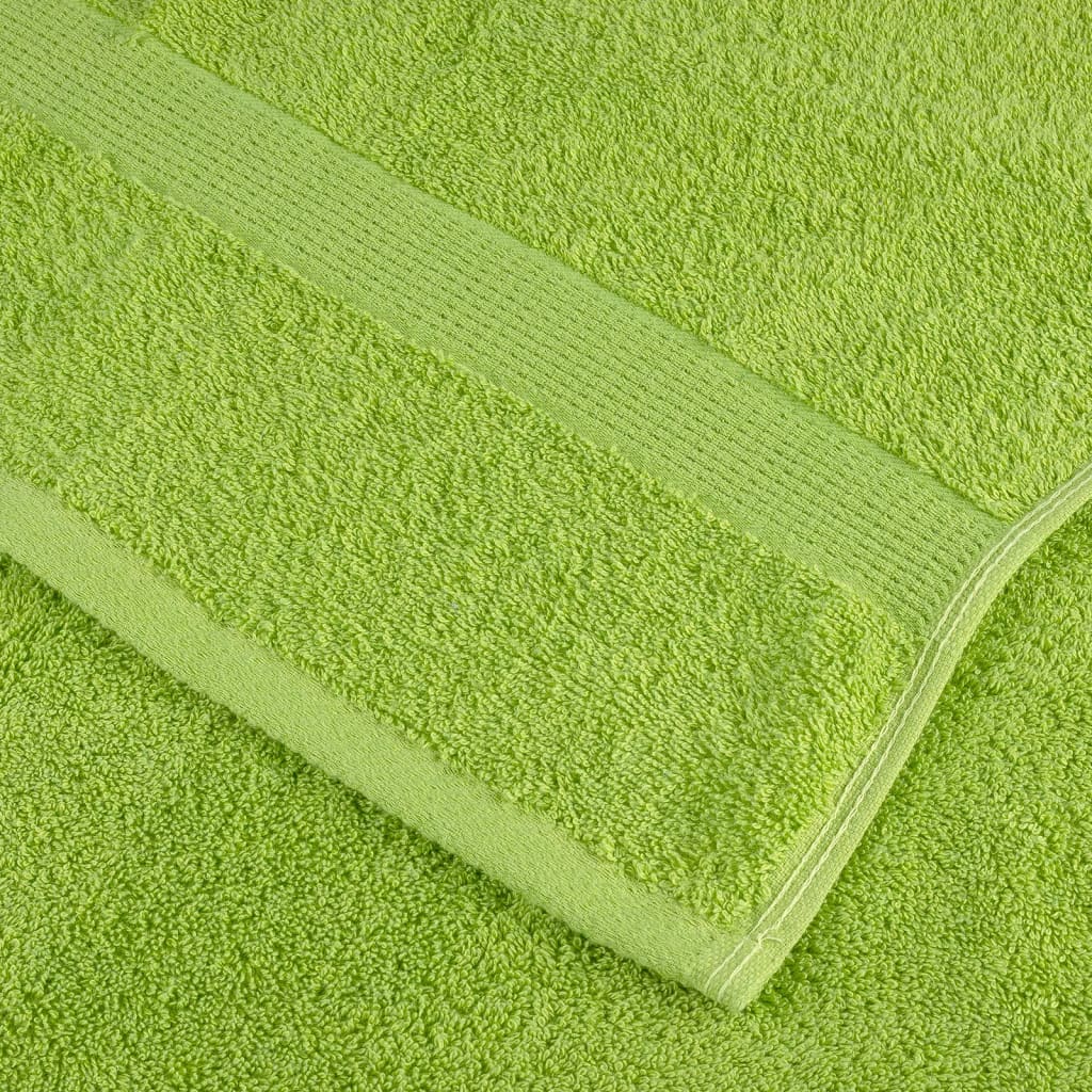 vidaXL Premium-Seiftücher SOLUND 4 Stk. Apfelgrün 30x30 cm 600 g/m²