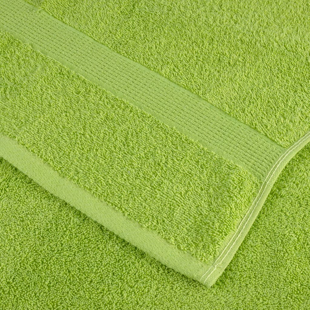 vidaXL Premium-Gästetücher SOLUND 2 Stk. Apfelgrün 30x50 cm 600 g/m²