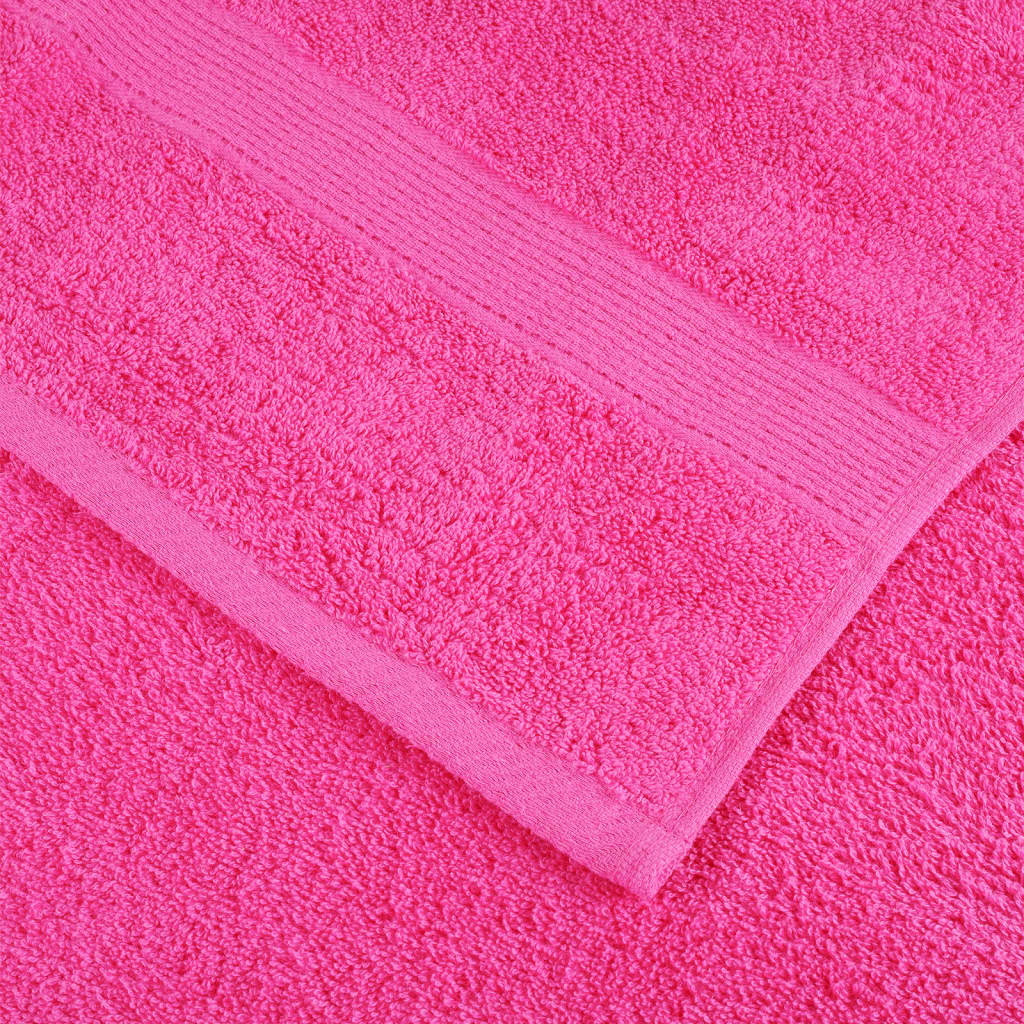 vidaXL Premium-Seiftücher SOLUND 10 Stk. Rosa 30x30 cm 600 g/m²