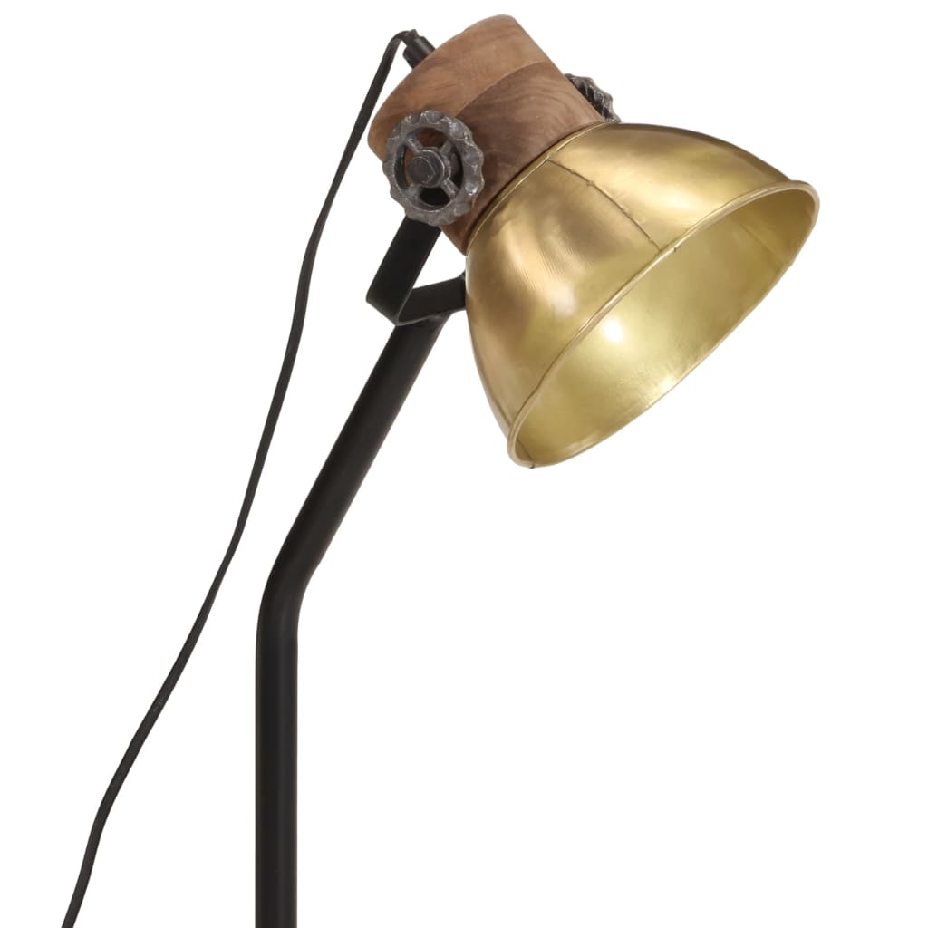 vidaXL Schreibtischlampe 25 W Antik-Messing 18x18x60 cm E27