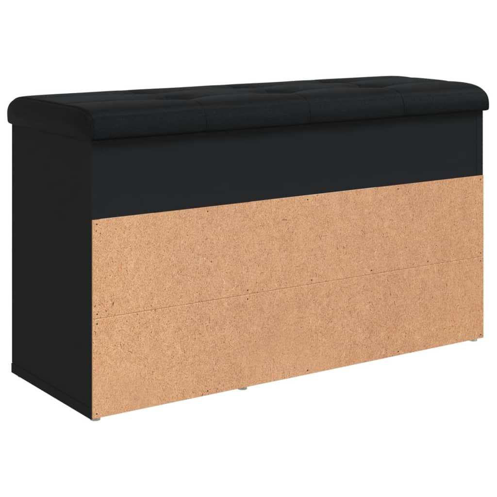 vidaXL Schuhbank Schwarz 82x32x45,5 cm Holzwerkstoff