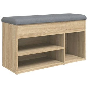 vidaXL Schuhbank Sonoma-Eiche 82x32x45,5 cm Holzwerkstoff