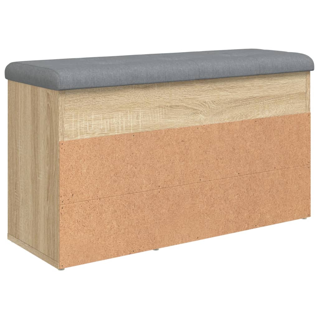 vidaXL Schuhbank Sonoma-Eiche 82x32x45,5 cm Holzwerkstoff