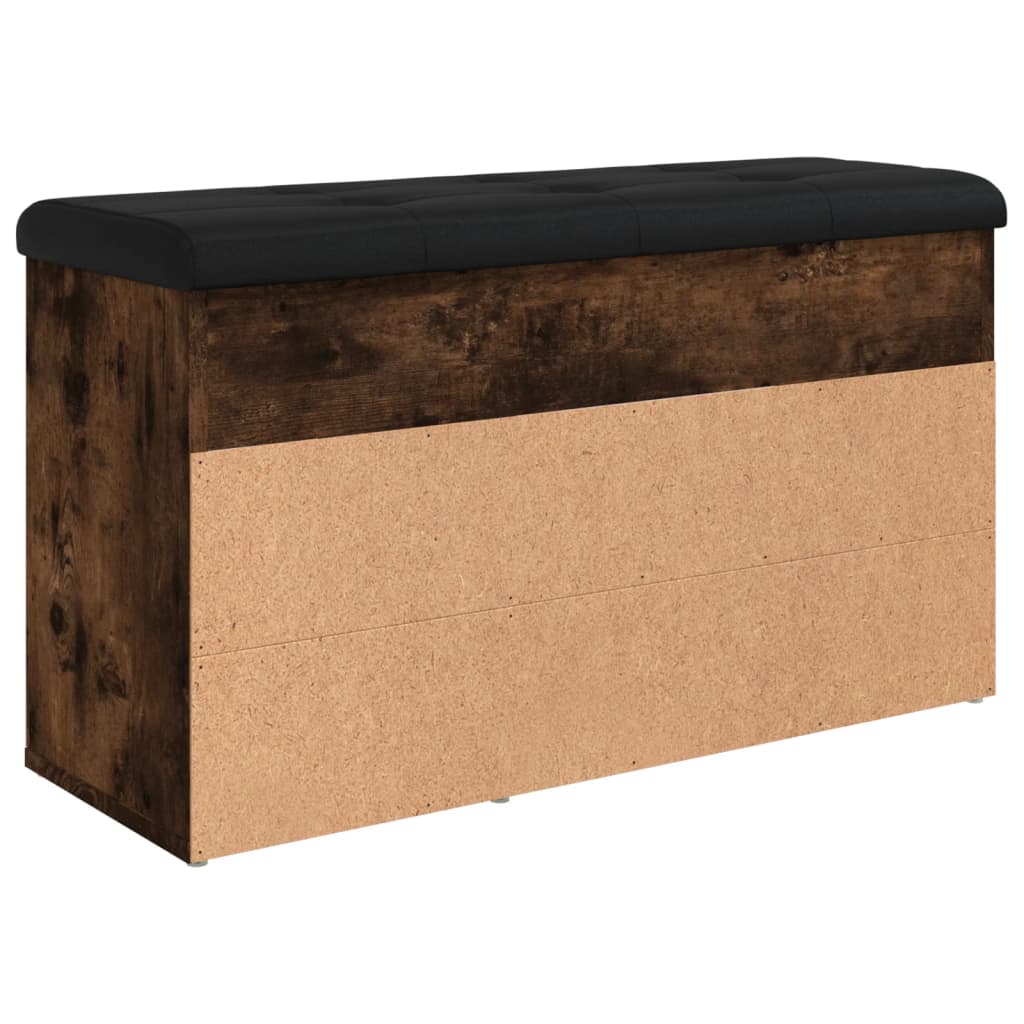 Schuhbank Räuchereiche 82x32x45,5 cm Holzwerkstoff Stilecasa