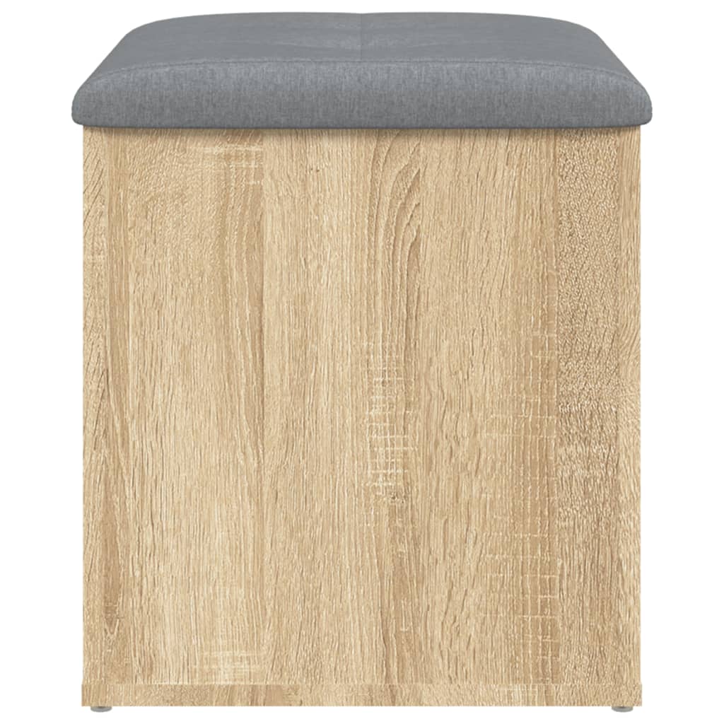 vidaXL Sitzbank mit Stauraum Sonoma-Eiche 42x42x45 cm Holzwerkstoff