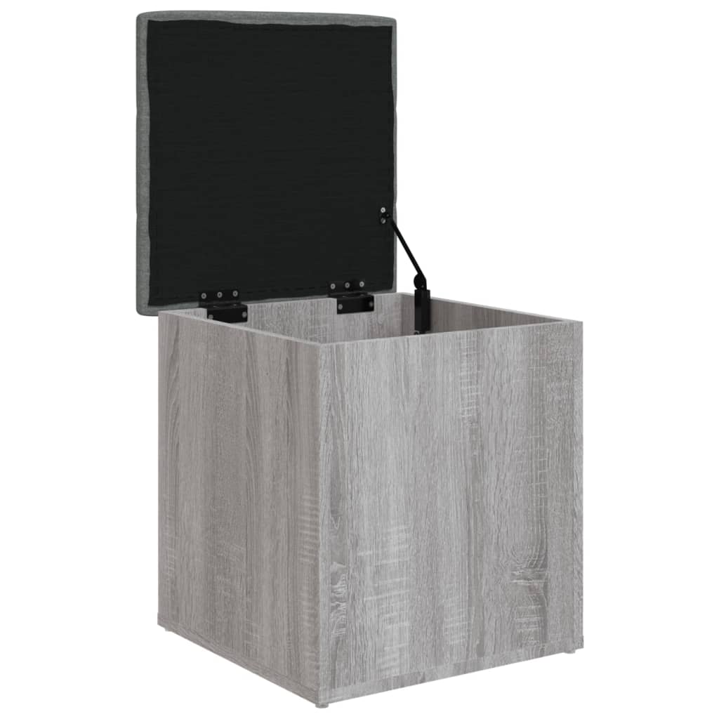 vidaXL Sitzbank mit Stauraum Grau Sonoma 42x42x45 cm Holzwerkstoff