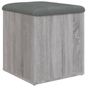 vidaXL Sitzbank mit Stauraum Grau Sonoma 42x42x45 cm Holzwerkstoff