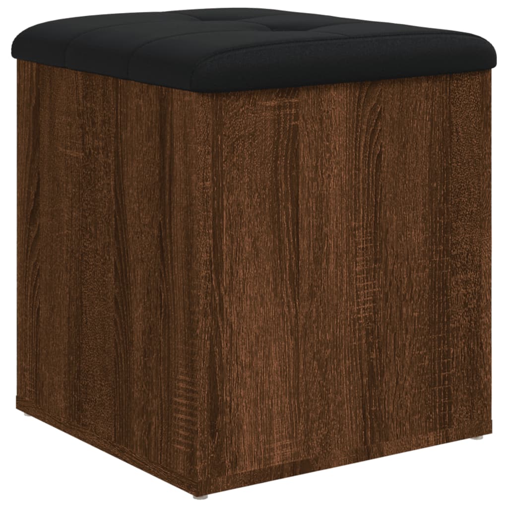 vidaXL Sitzbank mit Stauraum Braun Eiche 42x42x45 cm Holzwerkstoff