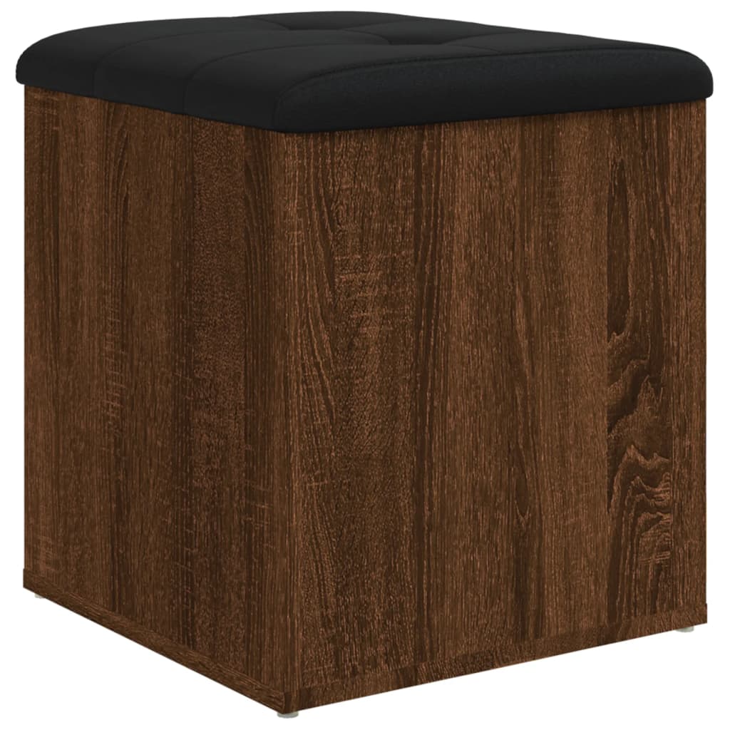 vidaXL Sitzbank mit Stauraum Braun Eiche 42x42x45 cm Holzwerkstoff