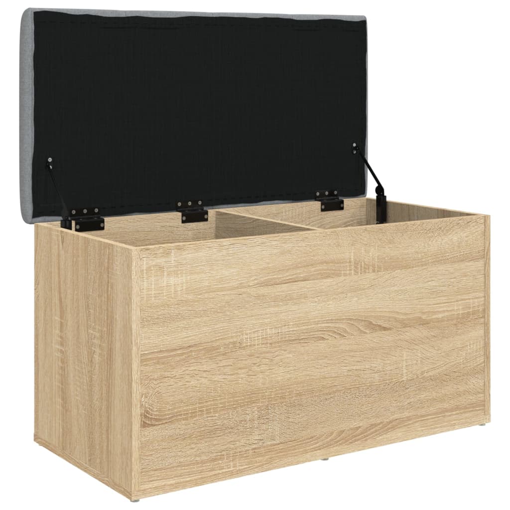 vidaXL Sitzbank mit Stauraum Sonoma-Eiche 82x42x45 cm Holzwerkstoff