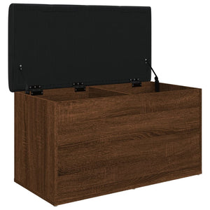 vidaXL Sitzbank mit Stauraum Braun Eiche 82x42x45 cm Holzwerkstoff