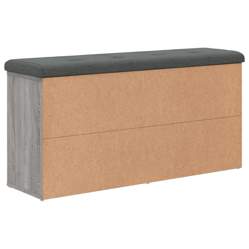 vidaXL Schuhbank Grau Sonoma 102x32x50 cm Holzwerkstoff