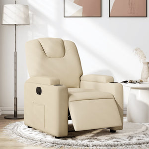 vidaXL Relaxsessel Elektrisch Creme Stoff