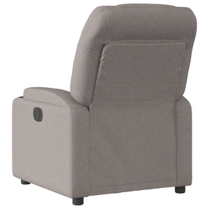 vidaXL Relaxsessel Elektrisch Taupe Stoff