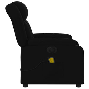 vidaXL Massagesessel Elektrisch Schwarz Stoff