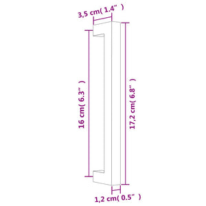 vidaXL Möbelgriffe 10 Stk. Golden 160 mm Edelstahl