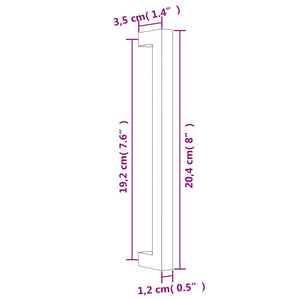 vidaXL Möbelgriffe 5 Stk. Bronzen 192 mm Edelstahl