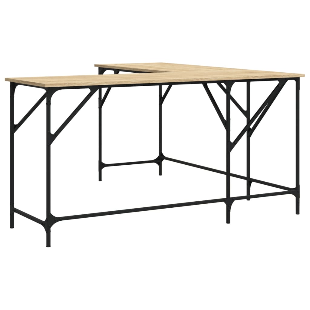 Schreibtisch Sonoma-Eiche 149x149x75 cm Holzwerkstoff