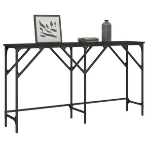 vidaXL Konsolentisch Schwarz 140x29x75 cm Holzwerkstoff