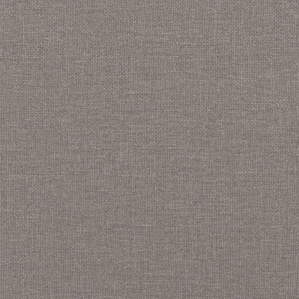 vidaXL Sitzbank mit Kissen Taupe 113x64,5x75,5 cm Stoff