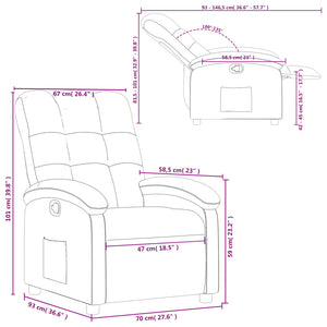 vidaXL Relaxsessel Dunkelbraun Stoff