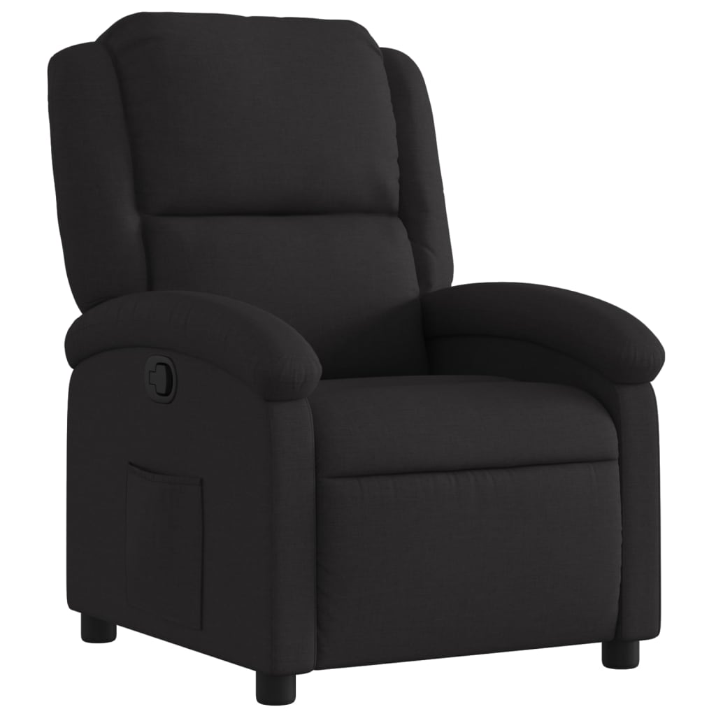 vidaXL Relaxsessel Schwarz Stoff