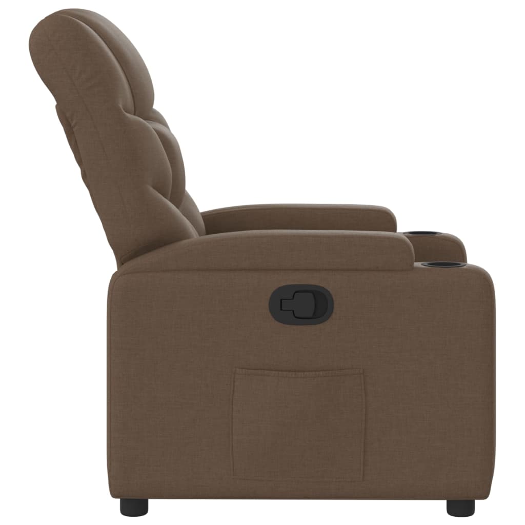 vidaXL Relaxsessel Braun Stoff