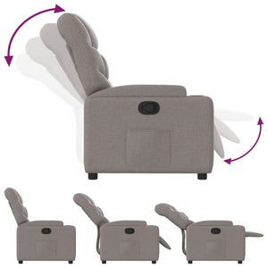 vidaXL Relaxsessel Taupe Stoff