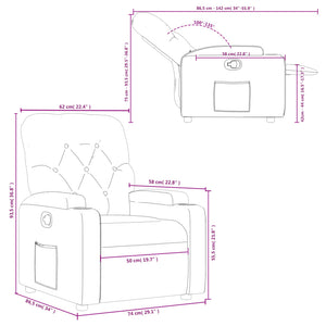 vidaXL Relaxsessel Braun Stoff