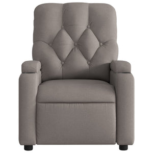 vidaXL Relaxsessel Taupe Stoff