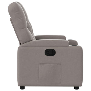 vidaXL Relaxsessel Taupe Stoff