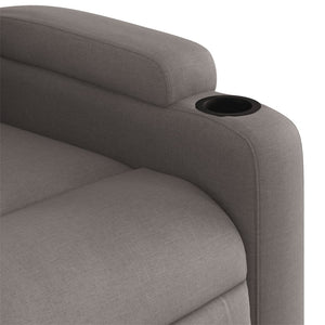 vidaXL Relaxsessel Taupe Stoff