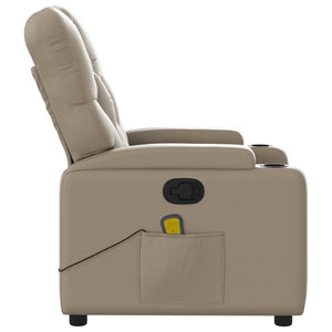 vidaXL Massagesessel Cappuccino-Braun Kunstleder