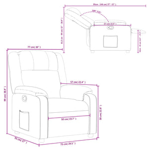 Relaxsessel Braun Kunstleder VIDAXL