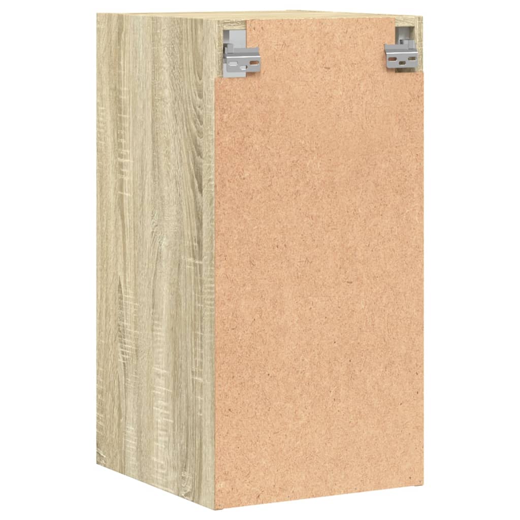 vidaXL Wandschrank mit Glastüren Sonoma-Eiche 35x37x68,5 cm