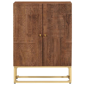 vidaXL Sideboard 55x30x76 cm Massivholz Mango und Eisen