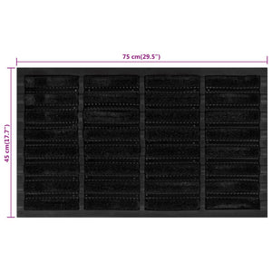 vidaXL Fußmatte Rechteckig 45x75 cm Gummi und Kokosfaser