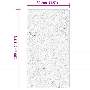 Teppich HUARTE Kurzflor Weich und Waschbar Sandfarben 80x150 cm