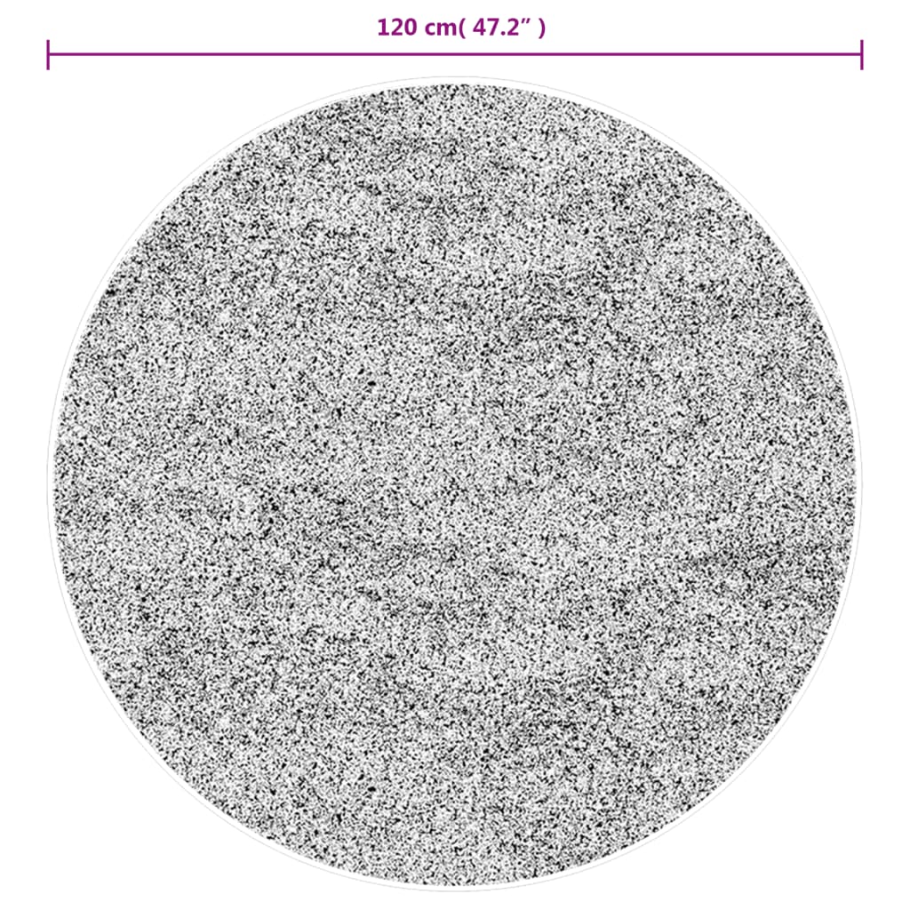 Teppich HUARTE Kurzflor Weich und Waschbar Blassrosa Ø 120 cm