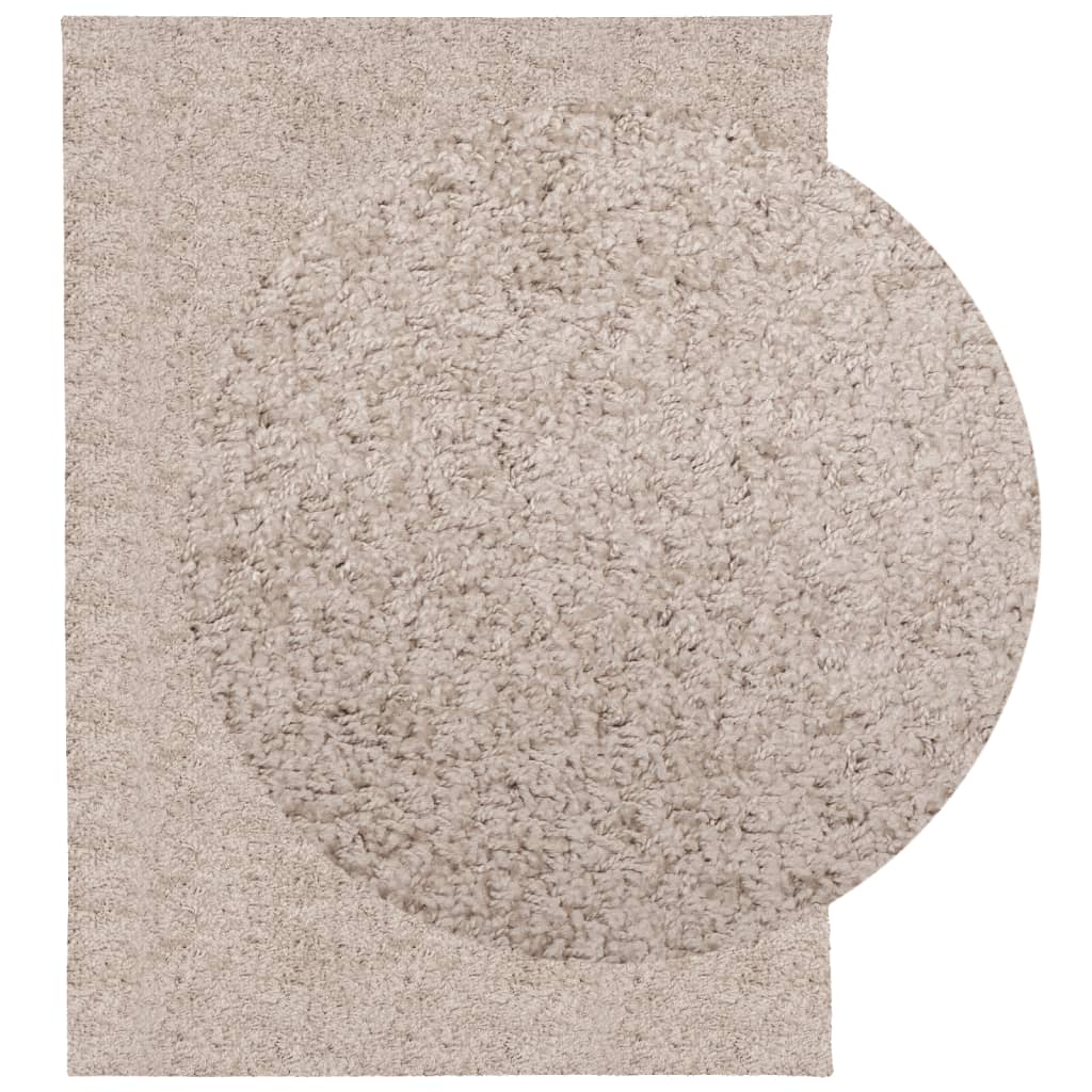 vidaXL Shaggy-Teppich PAMPLONA Hochflor Modern Beige 140x200 cm