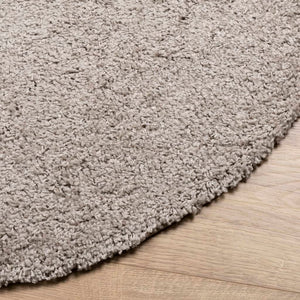 vidaXL Shaggy-Teppich PAMPLONA Hochflor Modern Beige Ø 160 cm