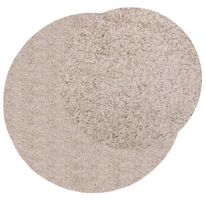 vidaXL Shaggy-Teppich PAMPLONA Hochflor Modern Beige Ø 280 cm