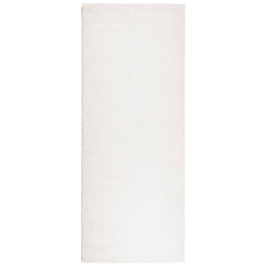 vidaXL Teppich Shaggy Hochflor Modern Creme 80x200 cm