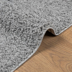 vidaXL Shaggy-Teppich PAMPLONA Hochflor Modern Grau 80x250 cm