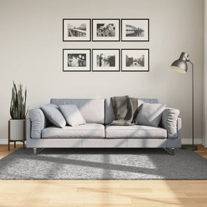 vidaXL Shaggy-Teppich PAMPLONA Hochflor Modern Grau 140x200 cm