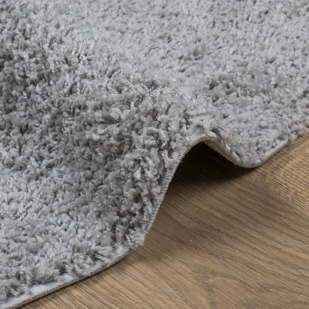 vidaXL Shaggy-Teppich PAMPLONA Hochflor Modern Grau Ø 200 cm